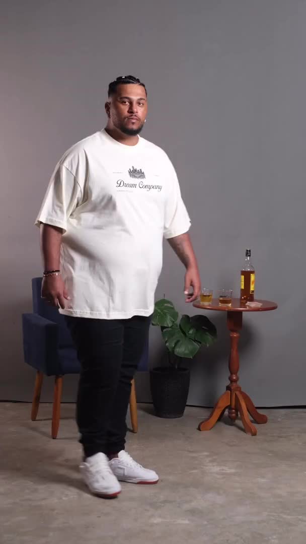 Camiseta Oversized D Plus Size Masculina até G6 | Keep Dream